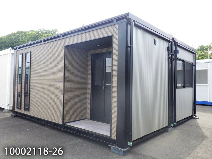 楽天市場】【中古】 トイレ付 5.4m 2連棟 ユニットハウス 7.7坪 15.4畳 
