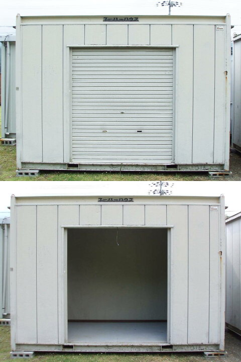 楽天市場】【中古】3.7m ナガワ シャッター付きユニットハウス 2坪 4.1 