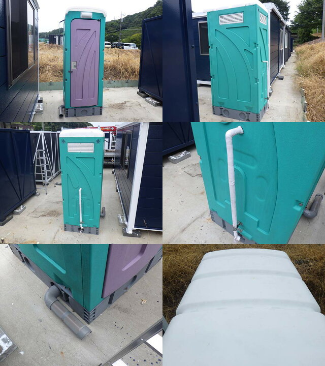 楽天市場】【中古】 仮設トイレ 洋式タイプ 水洗式 0.3坪 0.6畳 1平米 