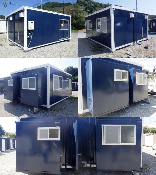 楽天市場】【中古】 トイレ キッチン 風呂付 5.7m 2連棟 ユニット  