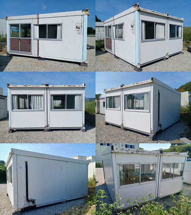 楽天市場】【中古】4.8m 2連棟 ユニットハウス 5.9坪 11.9畳 19.7平米 