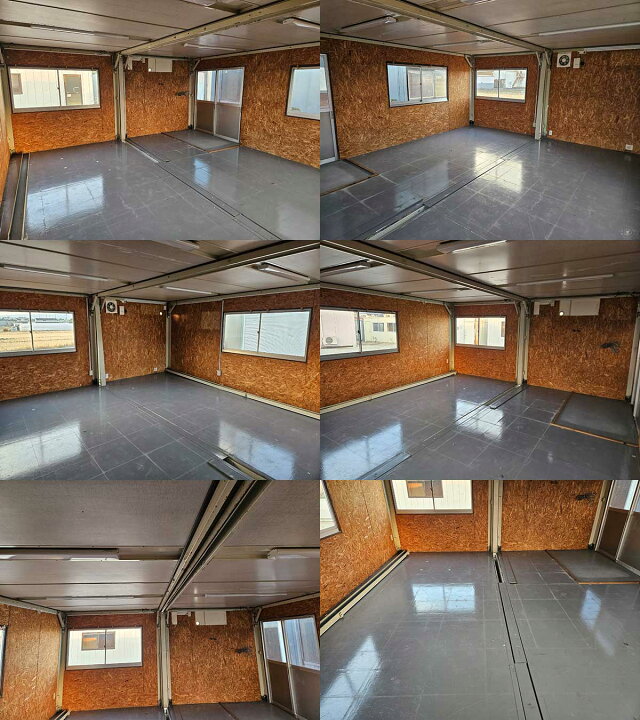 楽天市場】【中古】5.7m 2連棟 ユニットハウス 8坪 16畳 26.4平米 