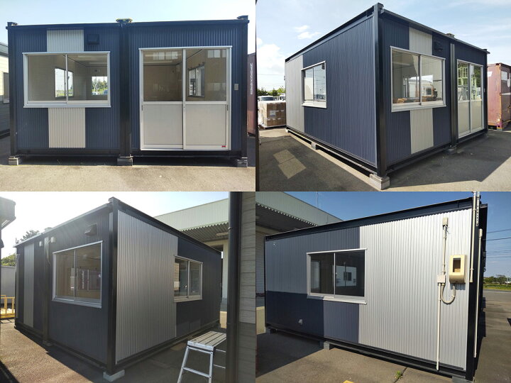 楽天市場】【中古】5.6m 2連棟 ユニットハウス 7.9坪 15.8畳 26.1平米 