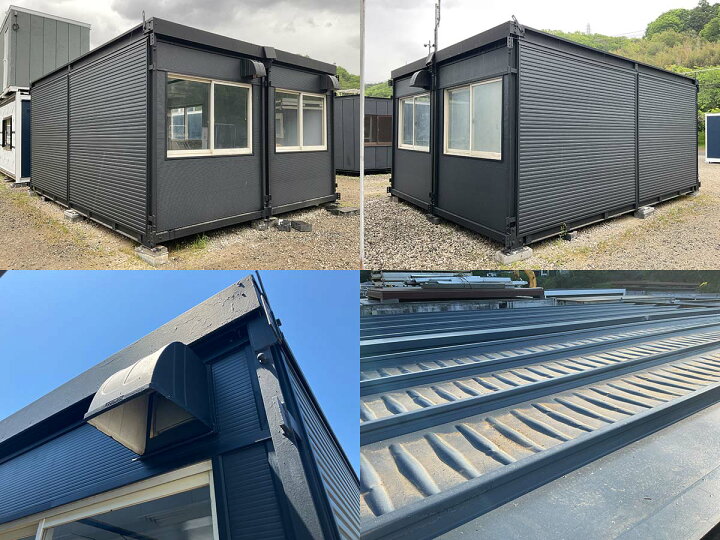 楽天市場】【中古】ナガワ 5.5m 2連棟 ユニットハウス 7坪 14畳 23.1 