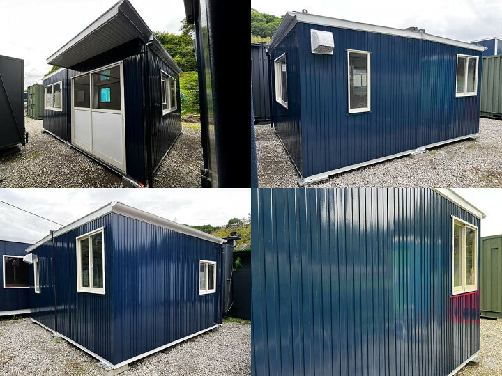 楽天市場】【中古】ナガワ 4.5m 2連棟 ユニットハウス 4.9坪 9.8畳 