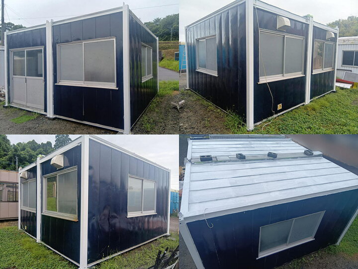楽天市場】【中古】サニーハウス 4.5m 2連棟 ユニットハウス 6.1坪 