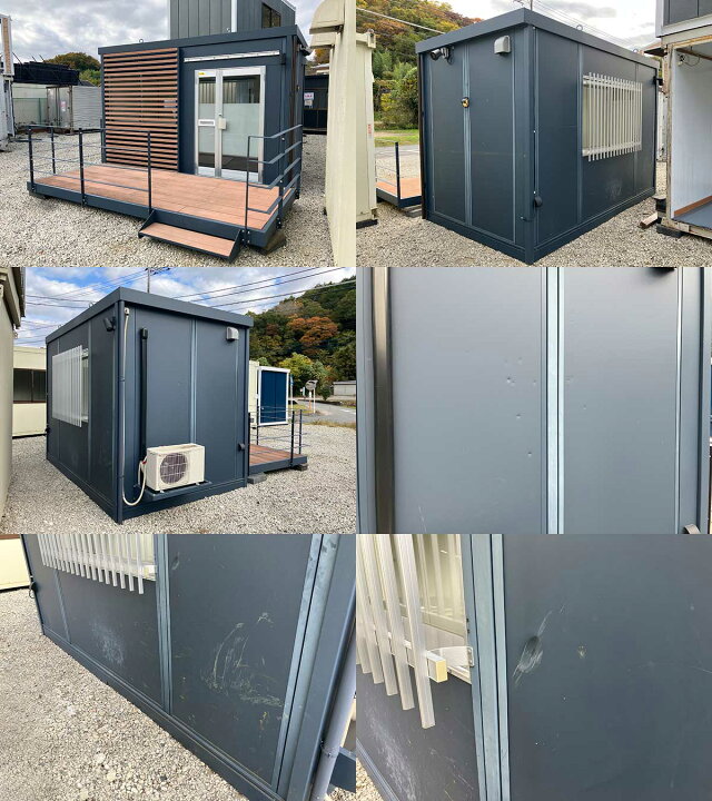 楽天市場】【中古】三協フロンテア デッキ付き 3.9m ユニットハウス 