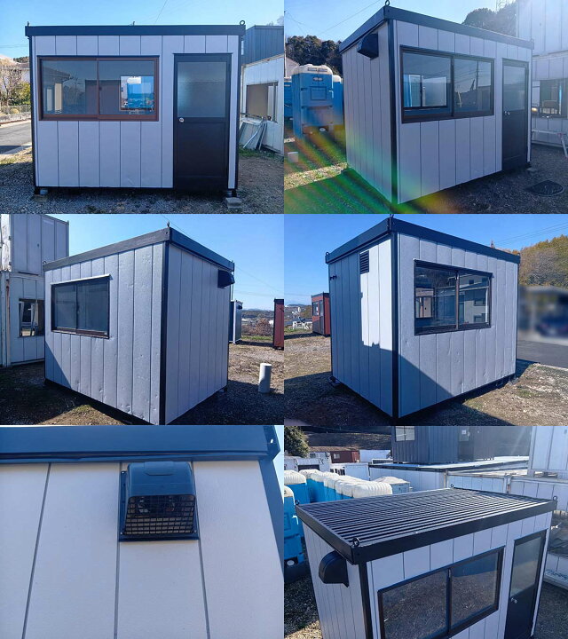 組立式 ユニットハウス 5.4坪 仮設 コンテナハウス 3×6m 一時住宅 