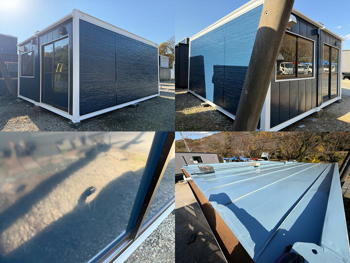 楽天市場】【中古】ナガワ 5.6m 2連棟 ユニットハウス 7.9坪 15.8畳 