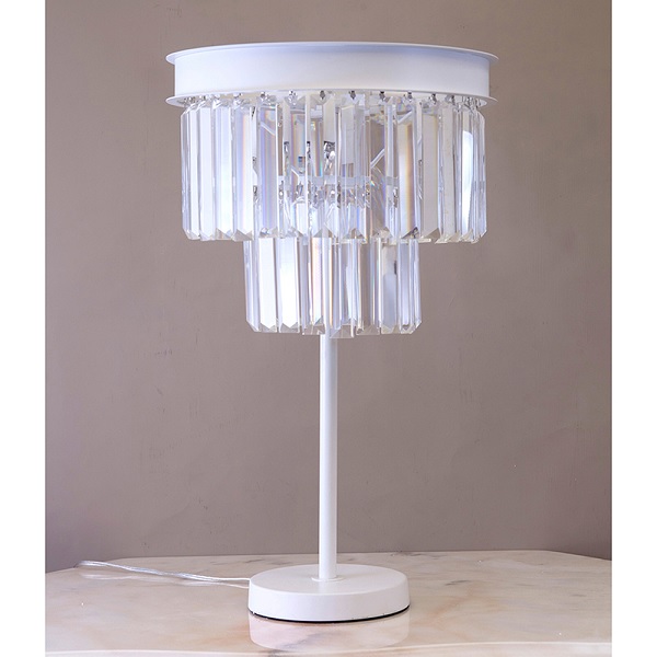品質一番の ヒルダ（3灯） HILDA テーブルランプ E12/40W】クリスタル 
