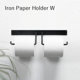 アイアン トイレ 収納 シンプル DIY ブラックトイレットペーパーホルダ トイレットペーパー紙巻器 Iron Paper Holder W
