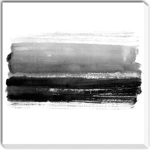 �A�[�g�p�l��(�A�u�X�g���N�g) �A�[�g�p�l�� ART PANEL Black striped watercolor hand drawn background Abstract Aet Painting