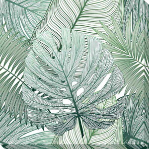 A[gpl(AuXgNg) A[gpl ART PANEL Seamless pattern tropical leaf palm