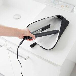 耐熱ヘアーアイロンポーチ タワー M 山崎実業 tower ヘアアイロン コテ 収納ケース 持ち運び ケース 耐熱 ポーチ カバー 吊り下げ おしゃれ 引っ掛け 耐熱300℃ 旅行 ホルダー