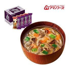 アマノフーズ DF-1634 にゅうめん とろみ醤油 フリーズドライ 乾燥 お湯を注ぐだけ 非常食 災害時 手軽 本格派 インスタント キャンプ 飯 アサヒグループ食品 4食 キャンプ インドア アウトドア 車中泊 軽量 お買い物マラソン 開催