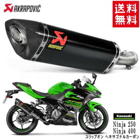 送料無料 AKRAPOVIC/アクラポヴィッチ カワサキ Ninja 250 Ninja 400 スリップオンライン ヘキサゴナル カーボン S-K4SO6-APC アクラポビッチ カスタムパーツ マフラー サイレンサー バイク好き ギフト