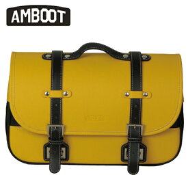 AMBOOT アンブート バイク用サイドバッグMR AB-SBMR01 イエロー コンパクト収納 シンプルな構造 持ち運び便利 ツーリング 通勤 通学 アウトドア 汎用 クロスカブ ハンターカブ スーパーカブ レブル250 500 オートバイ アメリカン サイドバック おしゃれ かわいい