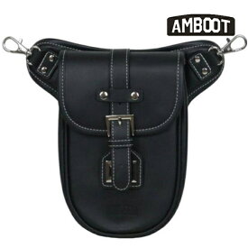 送料無料 AMBOOT アンブート レッグバッグ ブラック AB-LG01-BK ホルスターバッグ ショルダーバッグ ヒップバッグ ウエストバッグ ツーリング アウトドア バイク用 カラー6色 1.3L 内ポケット メッシュ生地