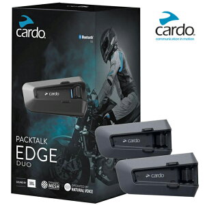 �V���o�[�E�B�[�N�L�����y�[�� ���K�̔��X �C���^�[�R�� �o�C�N�p CARDO PACKTALK EDGE DUO �J���h �p�b�N�g�[�N �G�b�W �f���I 2��Z�b�g Bluetooth DMC �ő�31�l�ڑ� JBL�X�s�[�J�[ �h�� IP67 ���������}