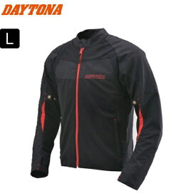 【ブラックレッド/L】 DAYTONA(デイトナ） HBJ-058 スポーツメッシュジャケット 21667 moto バイク用 通勤 通学 ツーリング バイク好き ギフト