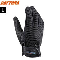 【ブラック/L】 春夏 DAYTONA(デイトナ） DG-001 フルメッシュスタンダードグローブ 32208 ゴートスキン …
