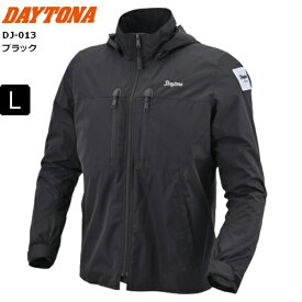 ブラック/Lサイズ 送料無料 デイトナ(Daytona) ウインターウインドブレーカー DJ-013 48541 バイク用 ジャケット 春秋冬 CE規格 ソフトプロテクター付属 防風 簡易防水