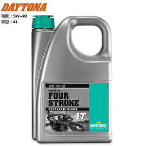 DAYTONA/fCgi MOTOREX FOUR STROKE 4T y5W-40z 4L 49324 oCNp moto c[O eiX P~J gbNX 4TCNGWIC ~ʋ΂C̃[U[ɂ