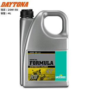 DAYTONA/�f�C�g�i MOTOREX FORMULA 4T �y20W-50�z 4L 49314 �o�C�N�p moto �c�[�����O �����e�i���X �P�~�J�� ���g���b�N�X 4�T�C�N���G���W���I�C�� ���Ă⍂��]��i����]�^�j�̎ԗ��ɂ�������