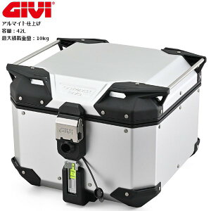 �������� GIVI(�W�r) �o�C�N�p ���A�{�b�N�X ���m�L�[ 42L �A���~�� �L�[�V�����_�[�ʔ� �X�}�[�g�Z�L�����e�B���b�N�Ή� TREKKER OUTBACK EVO SMART�V���[�Y OBKEV42AA �A���}�C�g�d�グ 63482