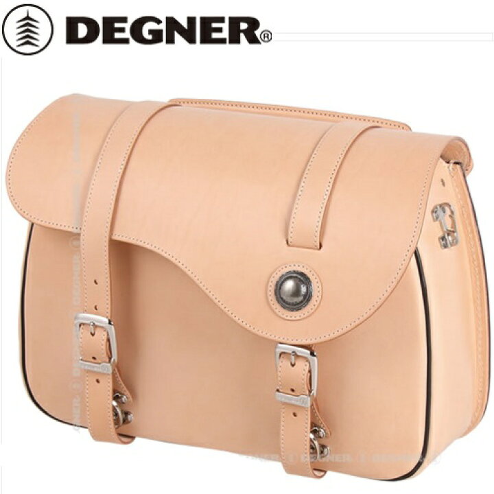 楽天市場】【DEGNER】 デグナー PRSB-9B レザーサドルバッグ タン 13L 