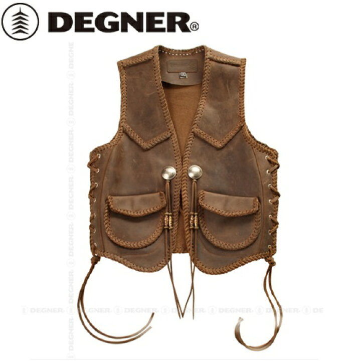 楽天市場】【送料無料】 【DEGNER】 デグナー V-12 レザーワークベスト 
