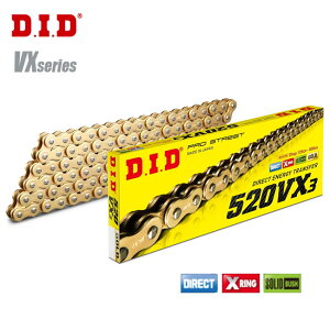 DID 哯H `F[ 520VX3-102L ZJ(JV) GOLD S[h X-Ring`F[ Xg[gp`F[ hCu`F[ }\ J