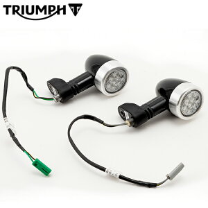  TRIUMPH/gCAt 36TA0049 BULLET LED INDICATORS FRONT tgEBJ[ sAmubN A~o a40mm IvVp[c oCN ANZT[ JX^ NVbN h