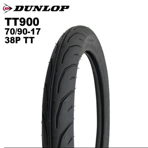 DUNLOP _bv TT900 70/90-17 38P TT `[u^Cv n^[Ju CT125 NXJu gJu X[p[Ju yΉ