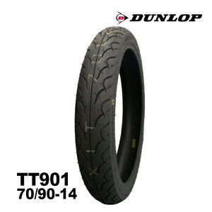 DUNLOP ダンロップ 70/90-14 TT901 34P WT オンロードタイヤ フロント チューブタイヤ リトルカブ スーパーカブ あす楽対応