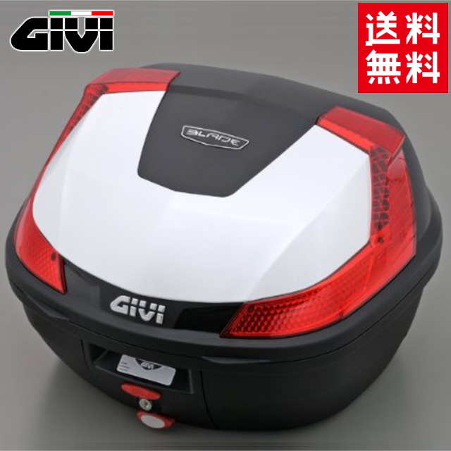 あす楽 GIVI ジビ 日本最大級の品揃え リアボックス トップケース テールボックス 送料無料 バイク用 37L モノロックケース 白 あす楽対応 78036 ボックス B37B912D デイトナ 価格 パールホワイト