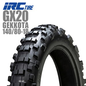 IRC GX20 GEKKOTA 140/80-18 Ap^C 113344 M/C 70M WT 150EXC 250EXC SIXDAYS ubNtCf[ Z[ J