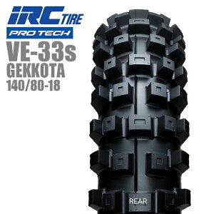  IRC VE-33s GEKKOTA 140/80-18 Ap^C 113346 M/C 70L WT 300EXC SIXDAYS TE150 yΉ