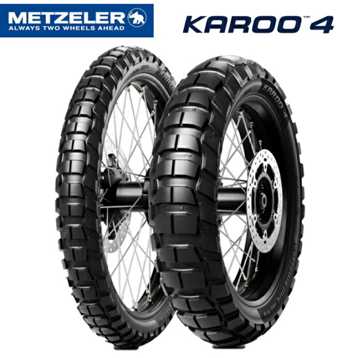 楽天市場】前後セット METZELER/メッツラー KAROO4 F 100/90-19 57S  