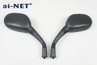 【6ヶ月保証付】【ミラー】【シグナス125/X】【ヤマハ純正タイプミラー】 左右セット 8mm aiNET製 お買い…