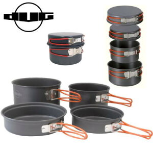 正規品 DUG/ダグ BANQUET-1 DG-0204 BANQUET-I ブラックアルミクッカー 大鍋 小鍋 フライパン BBQ キャンプ アウトドア フィッシング 登山 トレッキング ケトル クッカーセット 調理器具 フィッシング