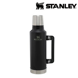 スタンレー/STANLEY 10-07934-072 クラシック真空ボトル 1.9L グリップ付き 大容量 ステンレス 水筒 保冷 保温 マイボトル 真空断熱 魔法瓶 マットブラック キャンプ インドア アウトドア おしゃれ かわいい かっこいい 車中泊 バイク好き ギフト