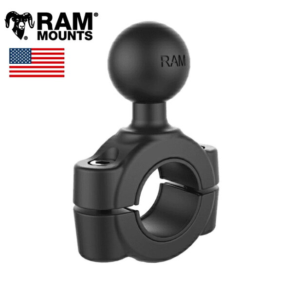 【スーパーSALE★エントリーでポイント+5倍～】9/11 1:59迄 【ベース部】RAM MOUNTS（ラムマウント) バーマウントベース バー径19mm-25.4mm P074-1761 RAM-B-408-75-1U アクセサリー オプション バイク好き ギフト