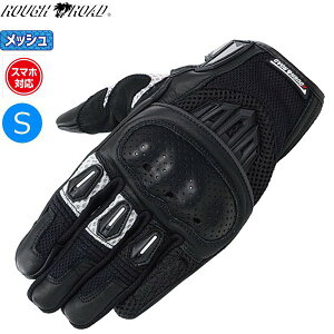 ラフ&ロード RR8425 プロテクションエアスルーグローブ ブラックxホワイト Sサイズ バイク用 moto ツーリング 通勤通学 メッシュ サマー 夏用 ライディング お買い物マラソン 開催