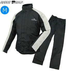 2026年春以降入荷予定 ラフ&ロード RR7815 デュアルテックスコンパクトレインスーツ ブラック Mサイズ moto バイク用 雨具 合羽 レインウェア 上下セット コンパクト ツーリング 通勤通学 雨対策