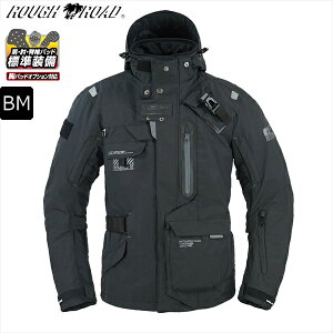 【送料無料】【ブラック/BM】 ラフ&ロード RR7252 ウォーターシールドコマンドジャケット moto バイク用 ツーリング 通勤 通学 秋冬 オールシーズン ラフロ バイク好き ギフト