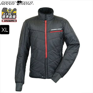 【送料無料】【ブラック/XL】 ラフ&ロード RR7995 WGプリマロフト チタンインナージャケットカフ付き moto バイク用 ツーリング 通勤 通学 秋冬 オールシーズン ラフロ メンズ バイク好き ギフト