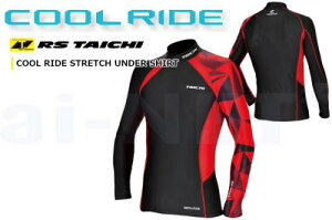 オータムセール アールエスタイチ RSU277 クールライド ストレッチ アンダーシャツ グラフィック スプリンターレッド Mサイズ メンズ RS TAICHI RSタイチ バイク好き ギフト