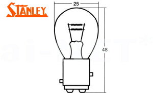 yPS250 BA-MF09zySTANLEY[X^[]z e[v/ECJ[pd ϐU 12V21/5W 10 yS25z yAp(A4964ES) oCND Mtg }\ J