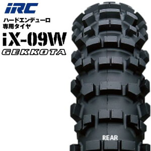 納期未定 入荷後発送 IRC IX09W GEKKOTA 90/100-16 52M WT リア IX09W ゲコタ・リアタイヤ用 公道走行不可 ハードエンデューロ レース専用 308558 バイク好き ギフト お買い物マラソン 開催